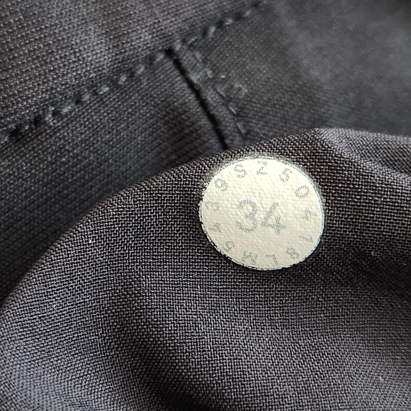 Lululemon Commission Pants Slim Warpstreme 34x30 Black Stretch ABC Comfort Work - Picture 5 of 11